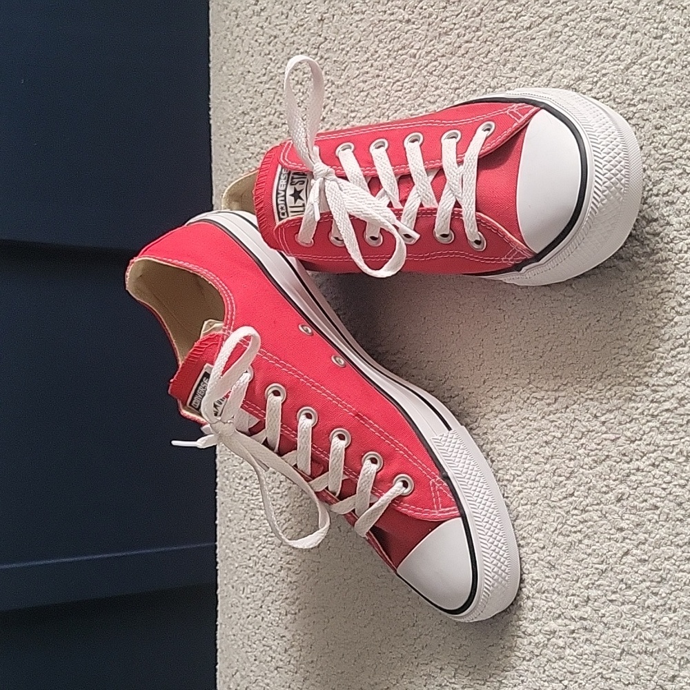 CONVERSE Red Sneakers Size 10